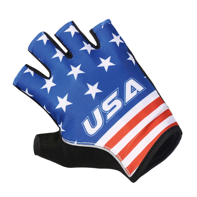 Mountain Biking Gloves Mens - USA blauw half vinger fietsen handschoenen/groothandel