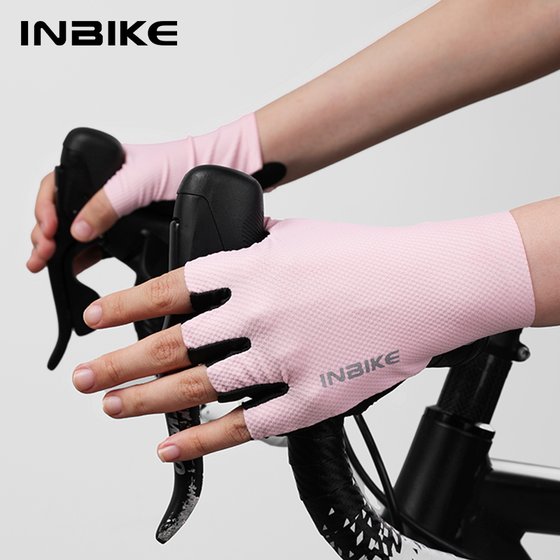 Mountain Biking Gloves Mens - INBIKE Fietshandschoenen Gel Gevoerde Half Vinger