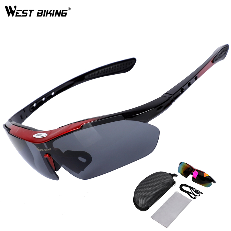 Mountain Biking Trails - WEST BIKING Fietsbril UV400 Gepolariseerde Sportzonnebril