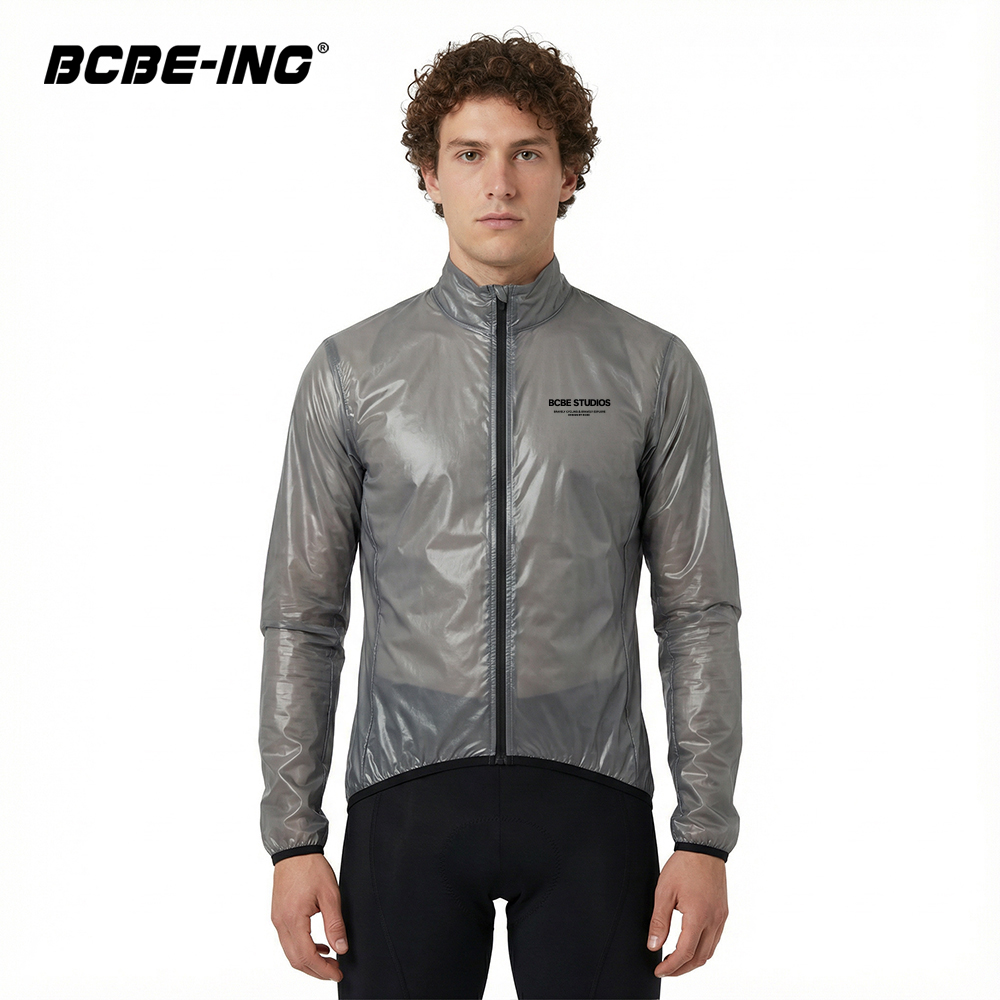 Mountain Biking Rain Jacket - BCBE-ING Fietsregenjas Lichtgewicht winddicht Waterdicht Fietswindjack