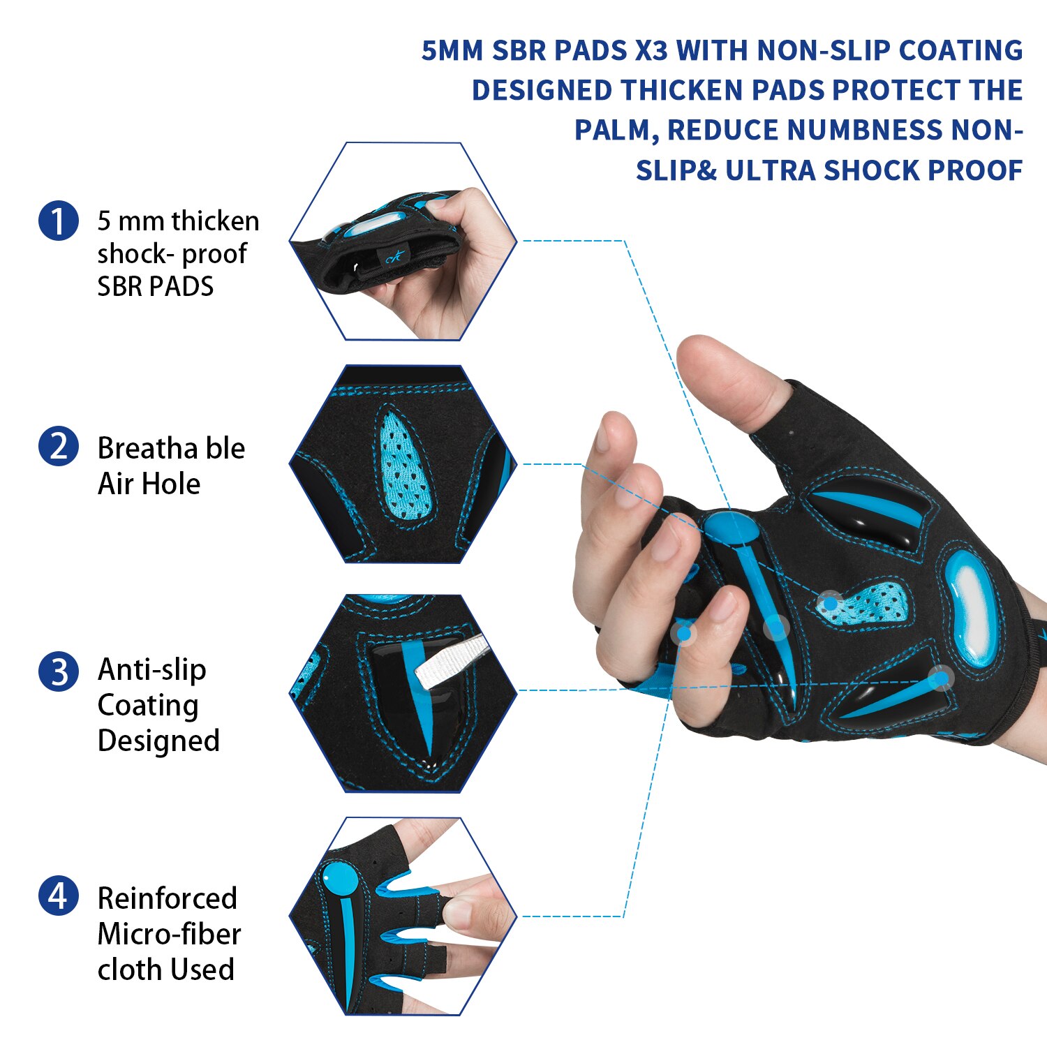 MOREOK Fietshandschoenen, Adem - Mountain Biking Gloves Mens recensie en prijs