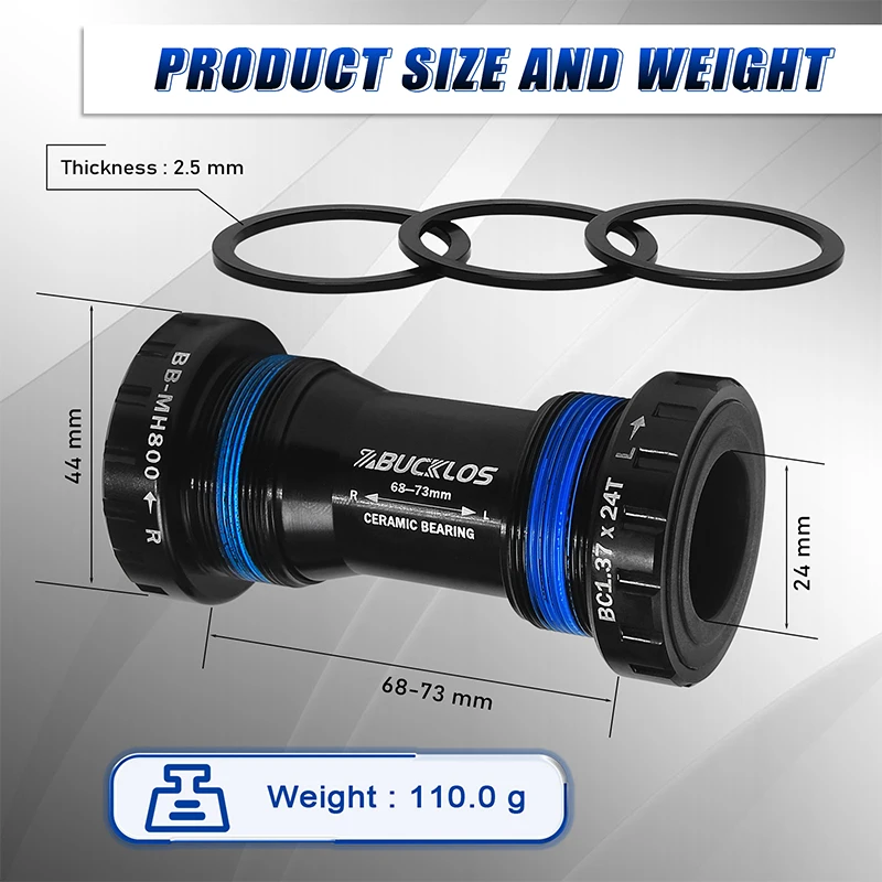 BUCKLOS Fiets Trapas Afgedicht - Bottom Bracket Press recensie en prijs