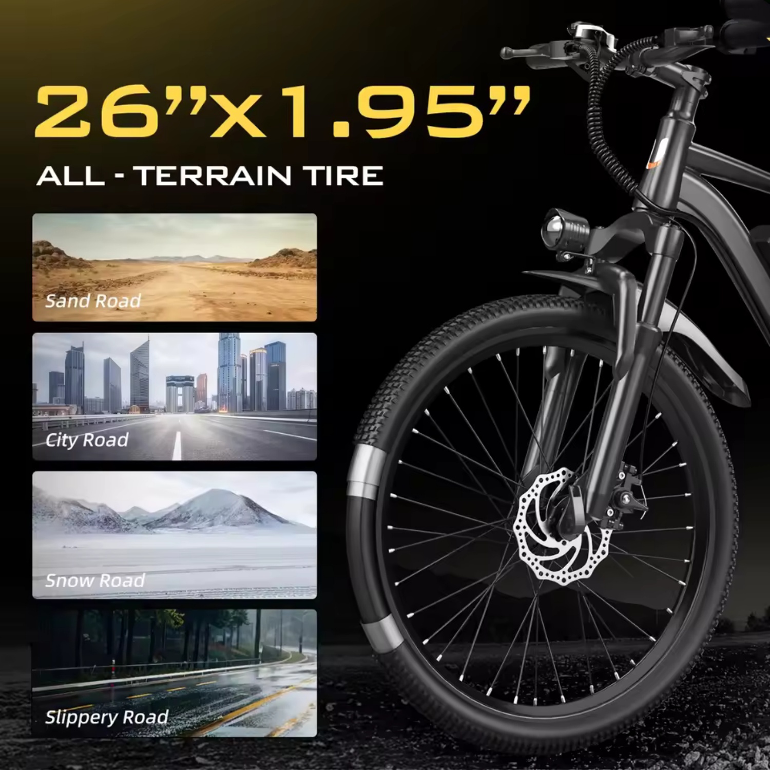 Off-road E-bike, 500W motor, v - Mountain Biking Trails recensie en prijs
