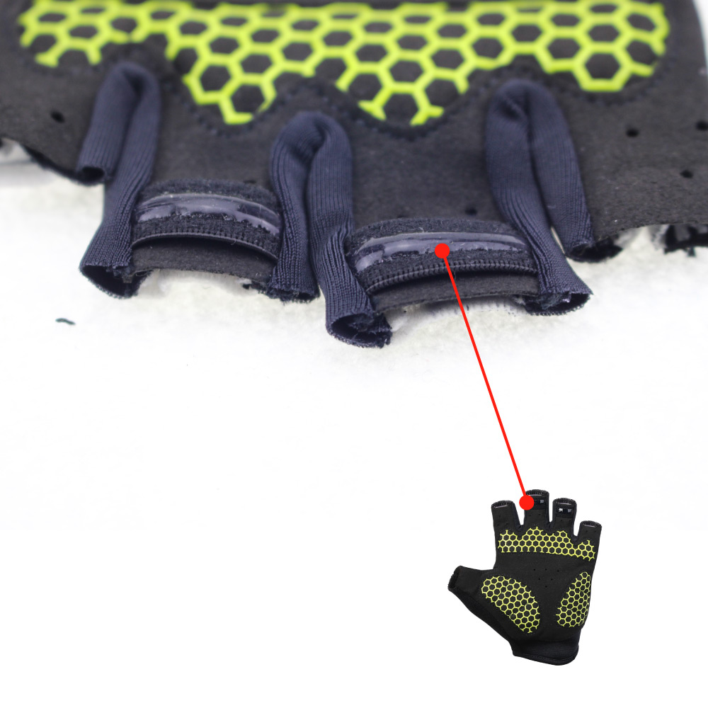 USA blauw half vinger fietsen  - Mountain Biking Gloves Mens recensie en prijs