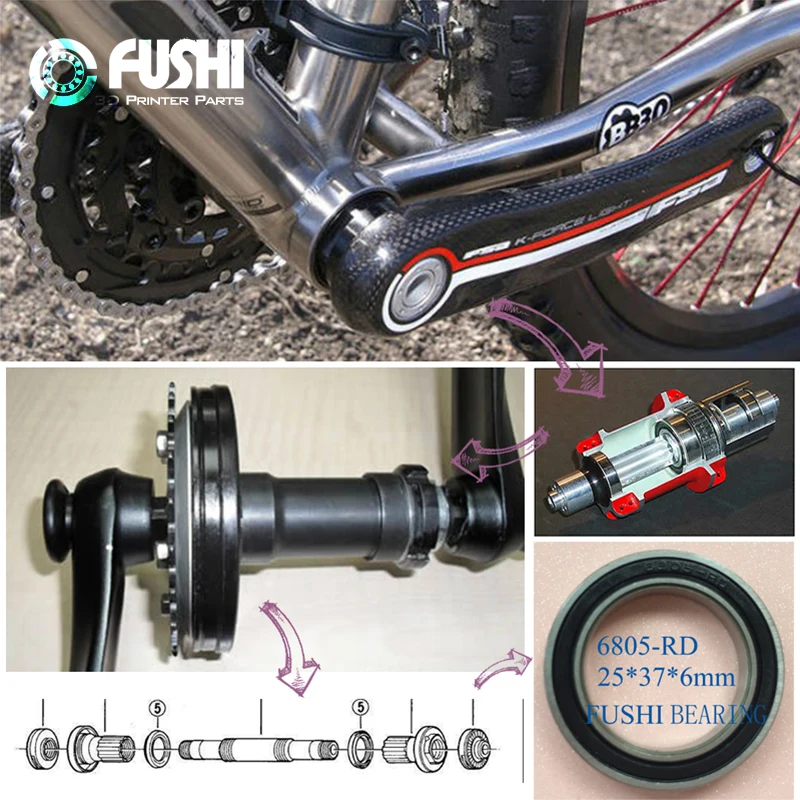 4 STUKS 6805-RD 25*37*6mm Fiet - Bottom Bracket Press recensie en prijs